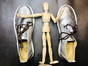 Silver genuine leather Lerato vellie