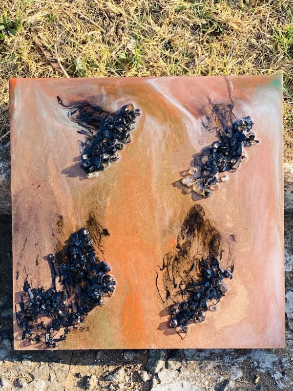 Resin wall art