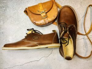 Genuine leather Caramel Lerato vellies