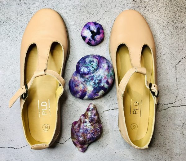 Genuine leather Thembi shoe - nude