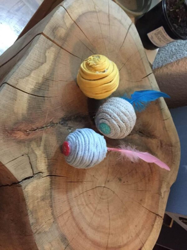 Cat Ball with Feathers - Image 2