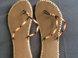 African Beaded Sandals