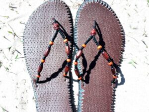 African Beaded Sandals