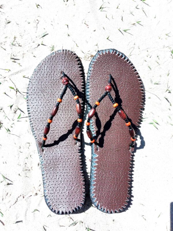 African Beaded Sandals