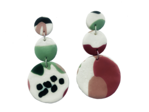 Printed Statement Earrings