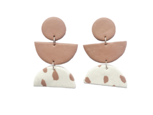 Nude Statement Earrings