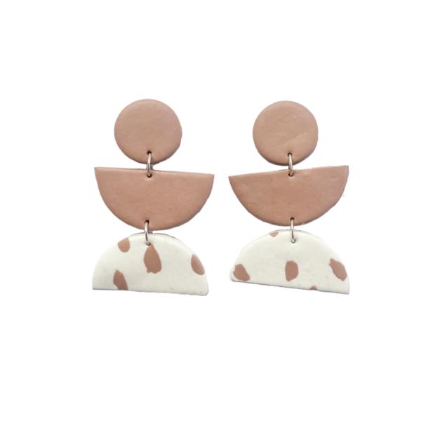 Nude Statement Earrings