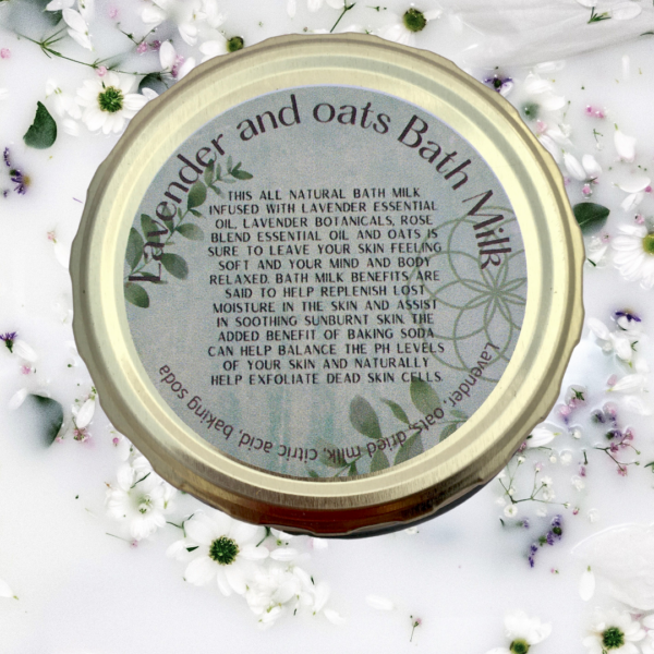 Lavender and oats Bath Milk - Image 2