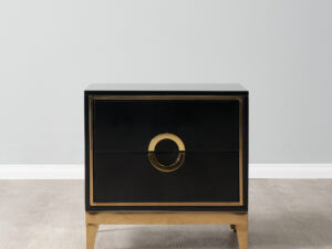 Jacus Bedside Table - Black
